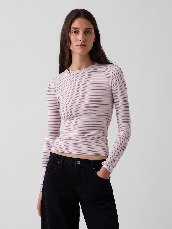 クロースニット ジャージーTシャツ-0