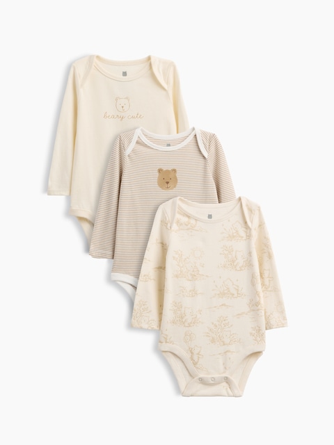 CACHE-COUCHE OURSON BRANNAN PREMIERS ESSENTIELS EN COTON BIOLOGIQUE POUR BÉBÉ (PAQUET DE 3)