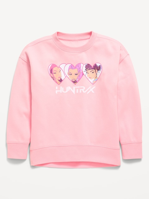 CHANDAIL LONG SURDIMENSIONNÉ À IMPRIMÉ KPOP DEMON HUNTERS™ POUR FILLE