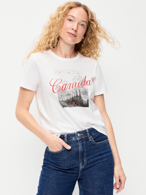 T-SHIRT PASSE-PARTOUT RAS DU COU À IMPRIMÉ