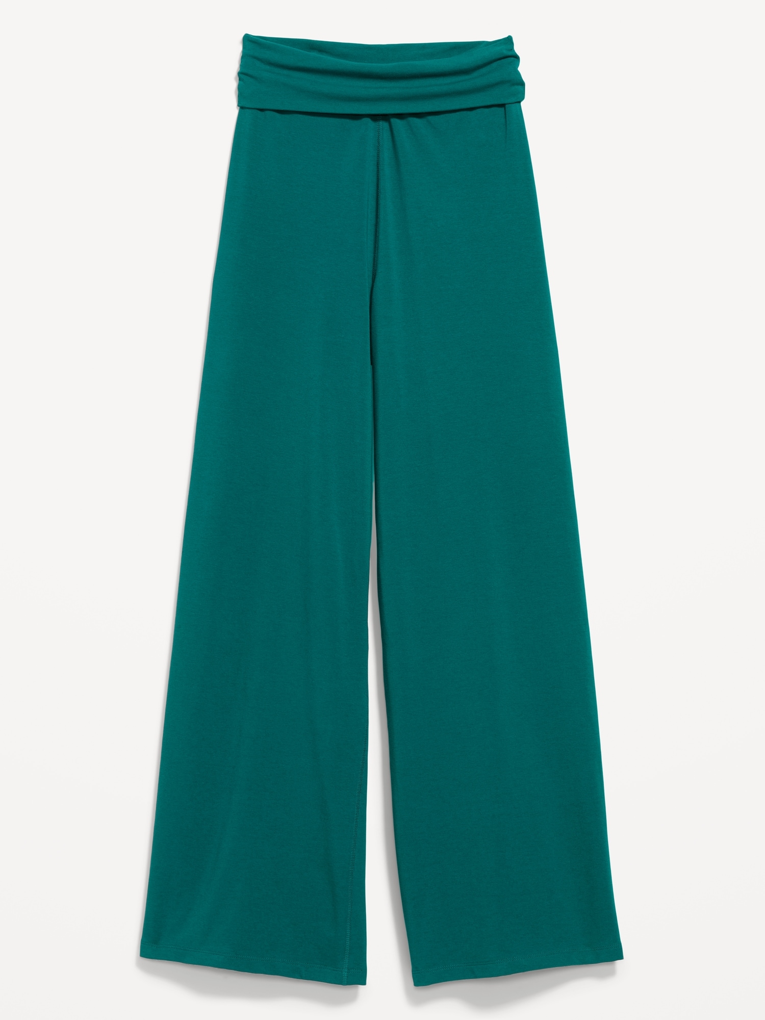 High-Waisted PowerChill Fold-Over Wide-Leg Pants