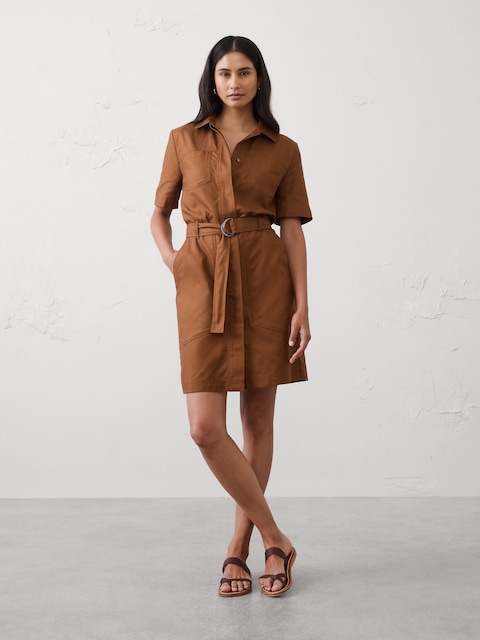 ROBE-CHEMISIER COURTE UTILITAIRE