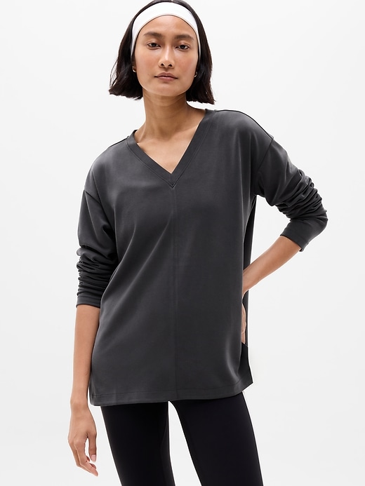 Seasoft V Neck Sweatshirt | Athleta
