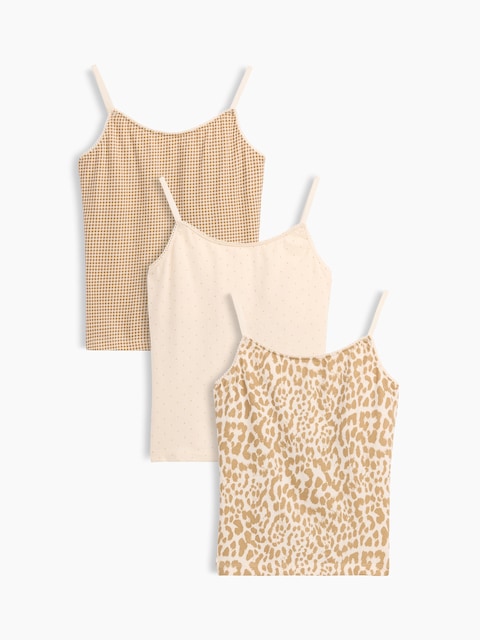 Kids Organic Stretch Cotton Basic Cami (3-Pack)