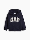 babyGap GAPロゴ ボア ジップアップパーカー-0