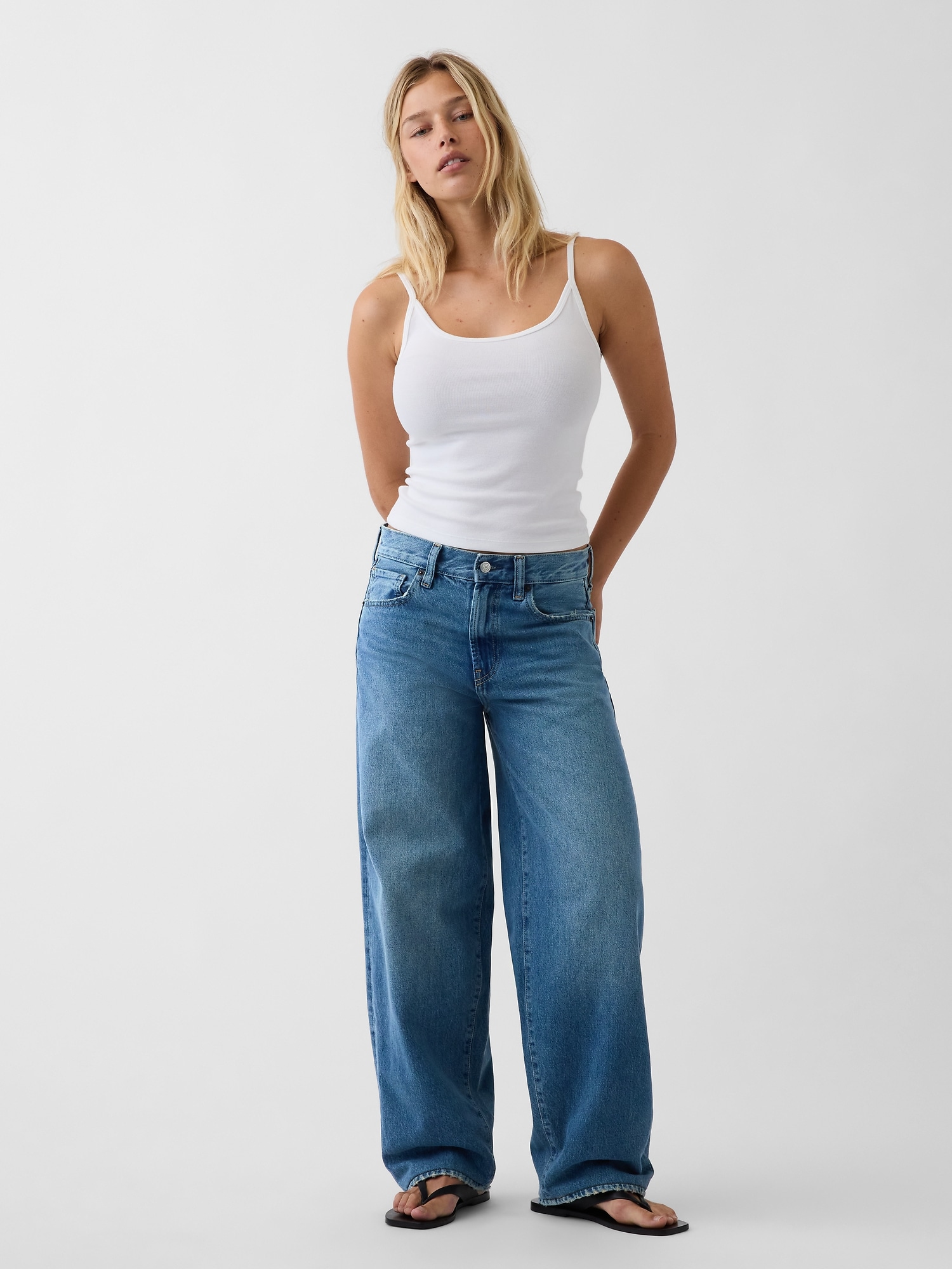 Gap The Hailey Extra Baggy Jean In Light Indigo