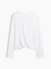 GapFit ブラッシュド ジャージー クロスオーバートップス-3