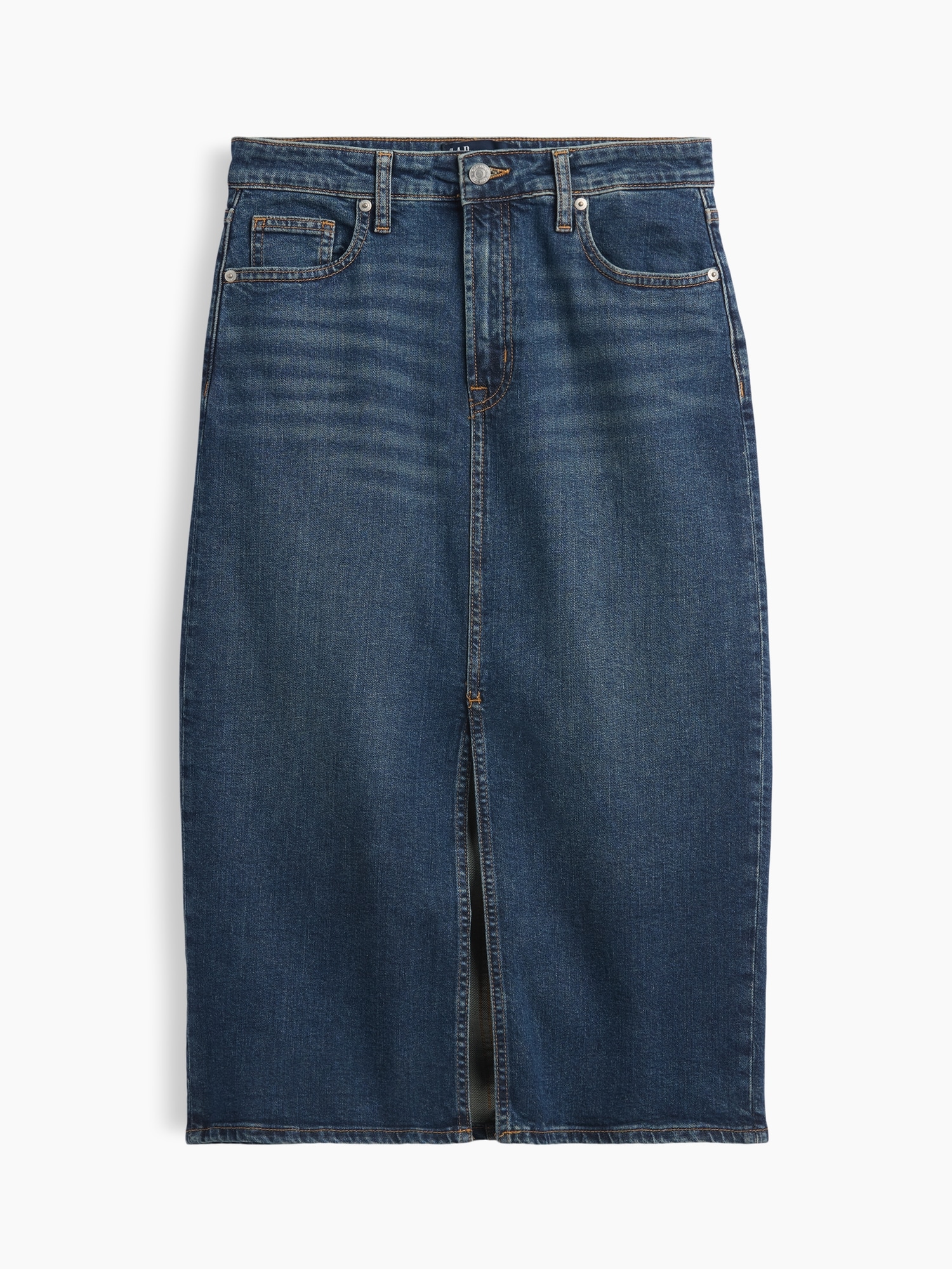 Denim Midi Skirt