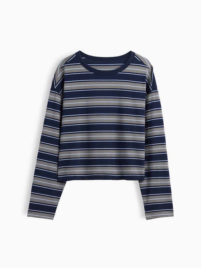 ニット オーバーサイズ クロップドTシャツ-4