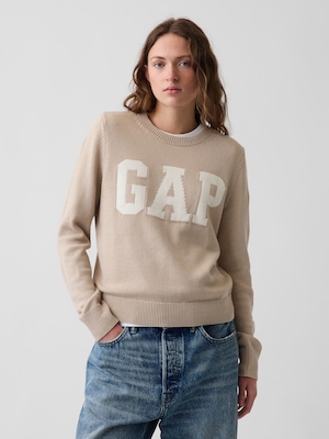 GAPロゴ クルーネックセーター