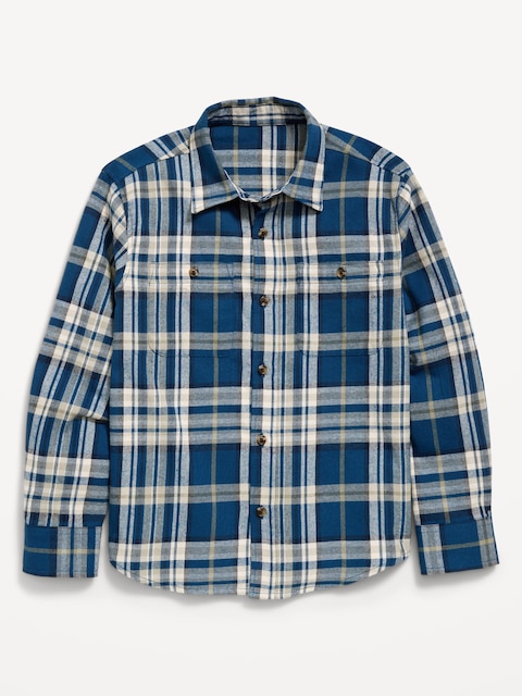 CHEMISE EN FLANELLE À MANCHES LONGUES POUR GARÇON
