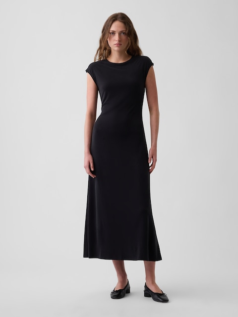 ROBE LONGUE À MANCHERONS