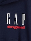 ヴィンテージソフト フレンチテリー オーバーサイズ GAPロゴジップアップパーカー (キッズ)-4