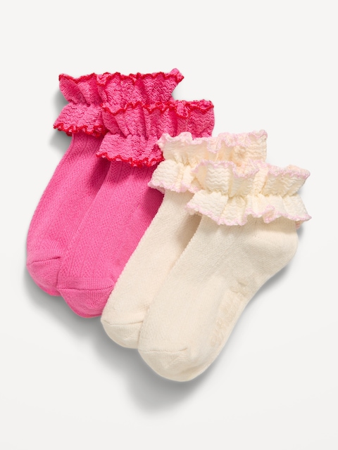 SOCQUETTES À VOLANTS POUR TOUT-PETIT ET BÉBÉ (PAQUET DE 2 PAIRES)