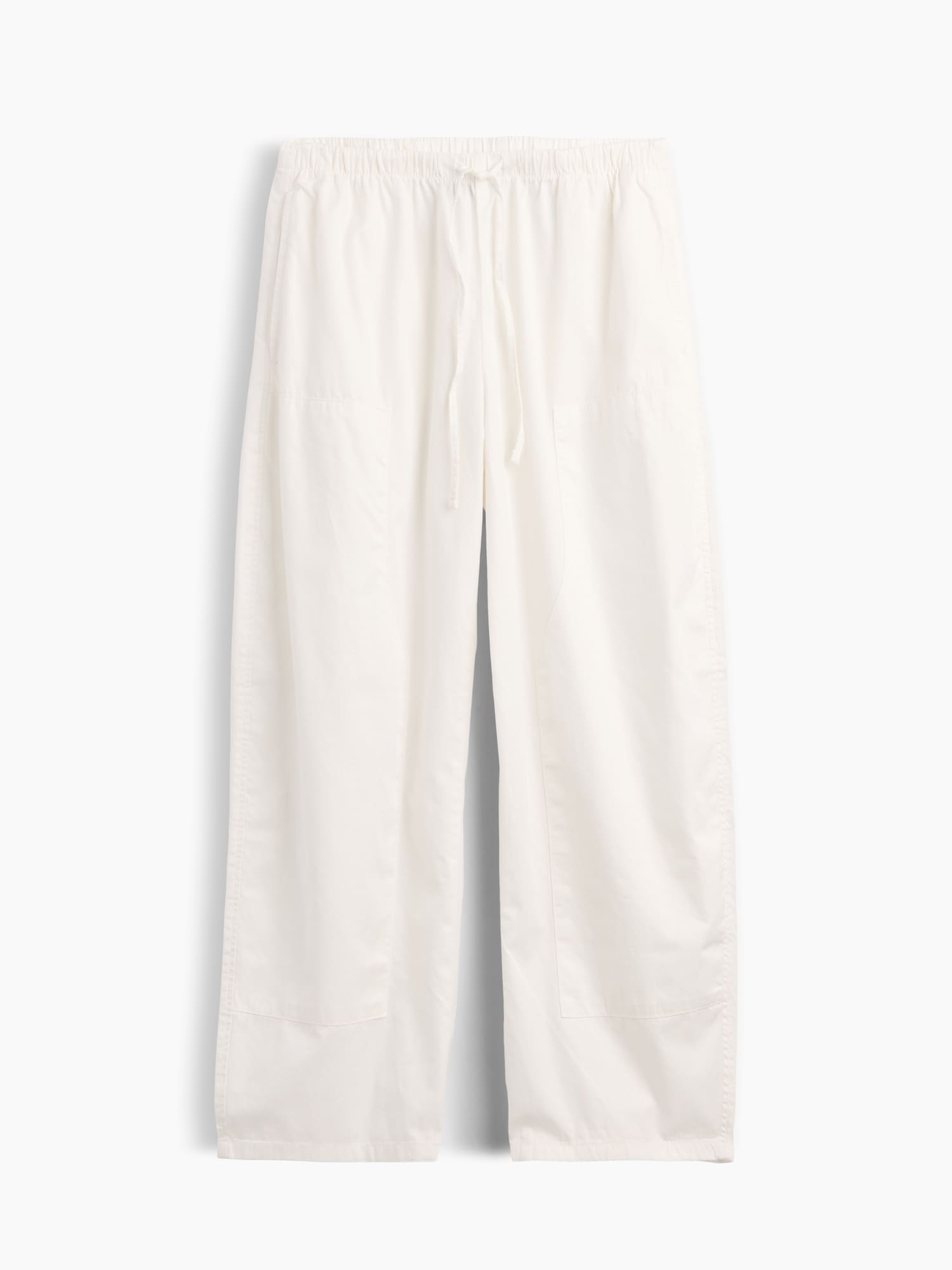 Poplin Easy Double-Knee Barrel Pants