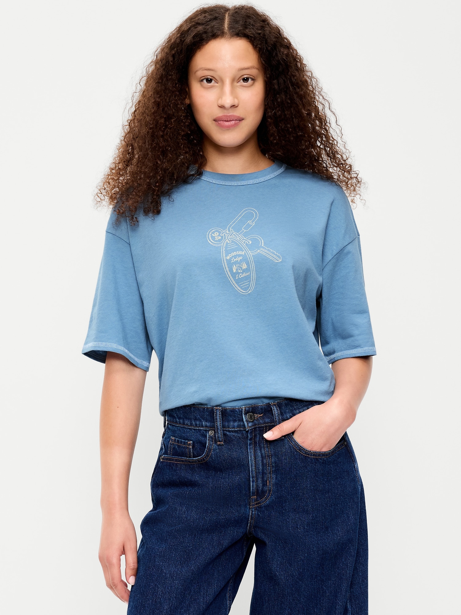 T-SHIRT RAS DU COU À IMPRIMÉ
