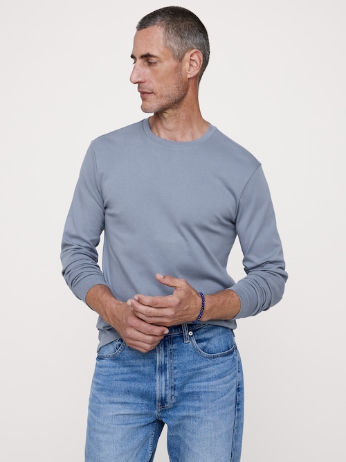 Luxury-Touch ロングスリーブ Tシャツ