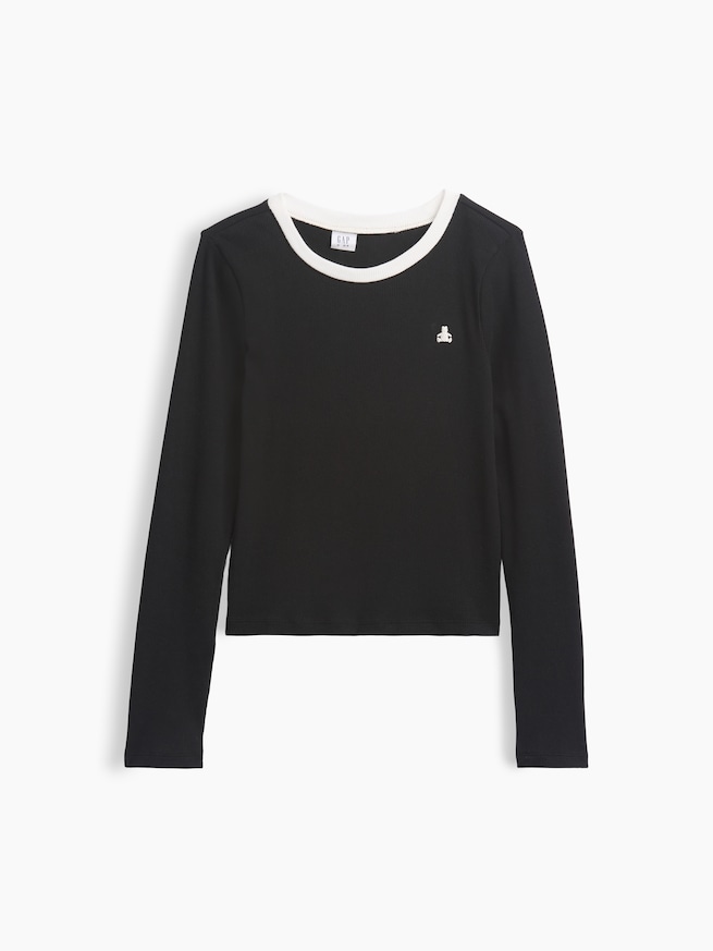 ブラナンベア リブ リンガーTシャツ (キッズ)-1