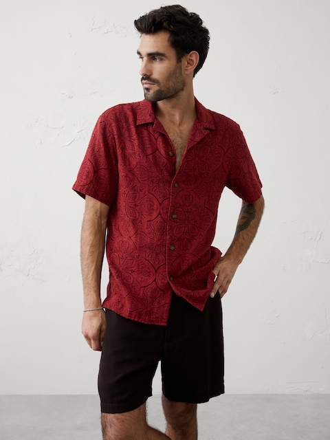 Standard-Fit Coastal Resort Shirt