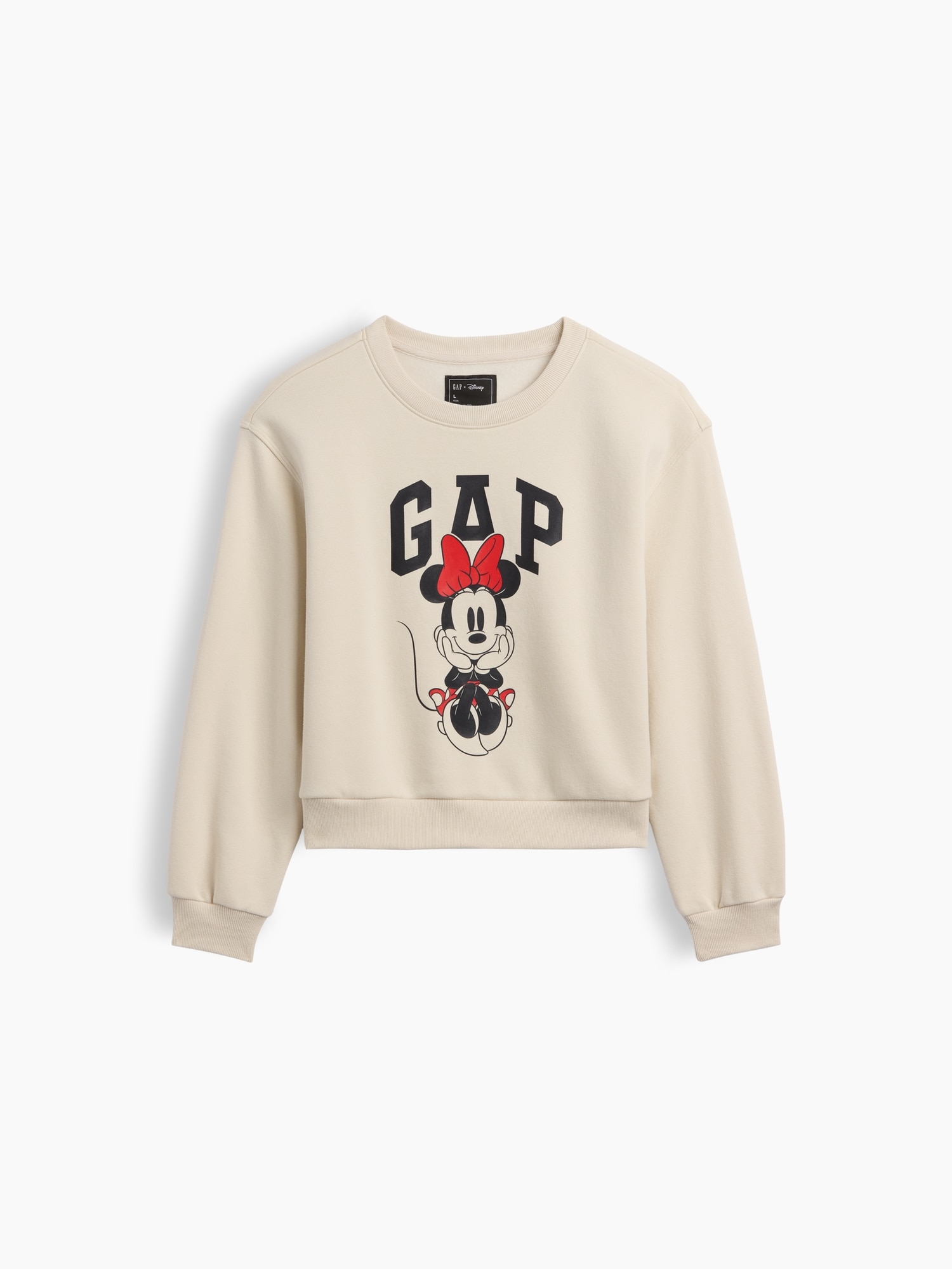 GapKids × Disney Minnie Mouse Relaxed Wedge Crewneck Sweatshirt