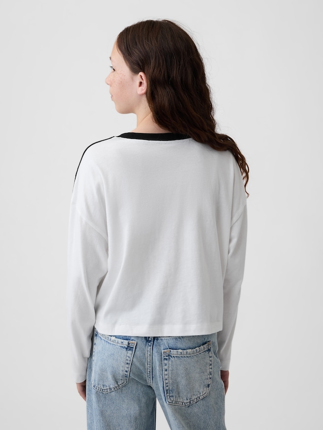 オーバーサイズ GAP Athleticロゴ Tシャツ (キッズ)-2