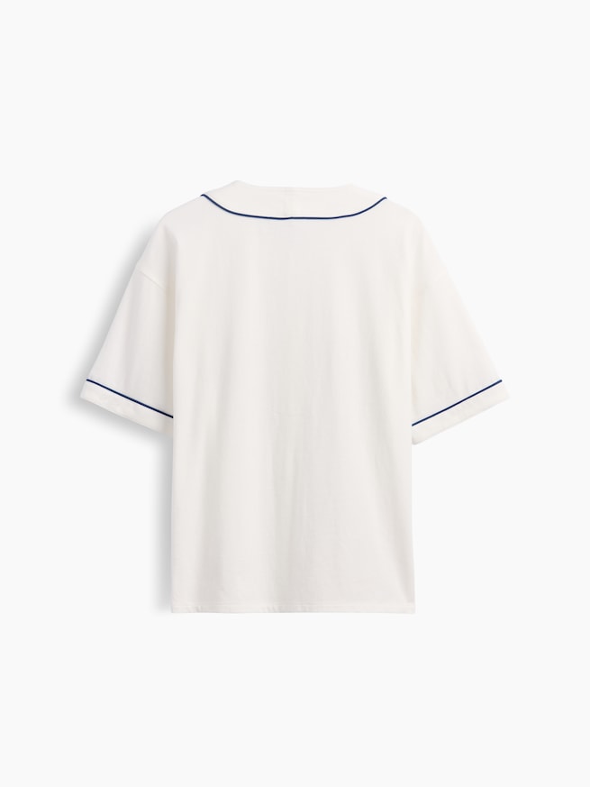 デニム GAP NYCロゴ ベースボールジャージー (キッズ)-1