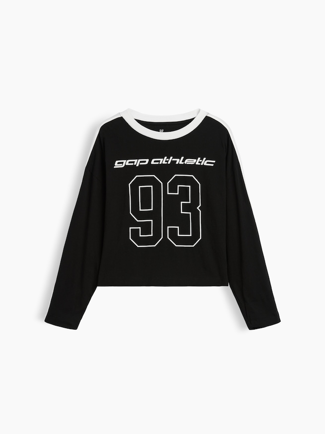 オーバーサイズ GAP Athleticロゴ Tシャツ (キッズ)-1