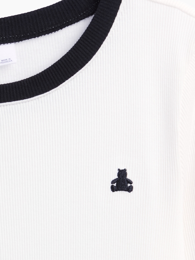 ブラナンベア リブ リンガーTシャツ (キッズ)-3