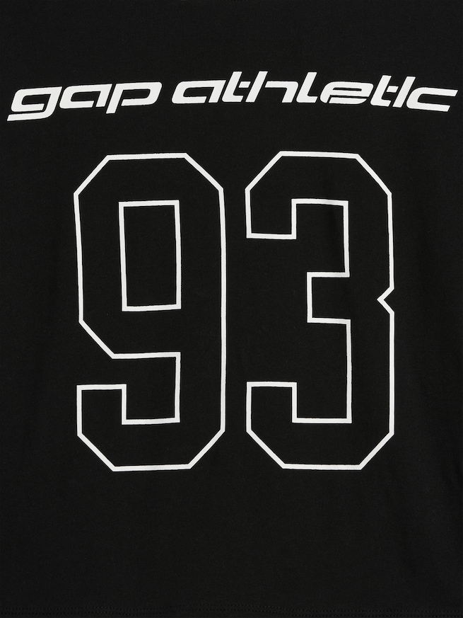 オーバーサイズ GAP Athleticロゴ Tシャツ (キッズ)-3