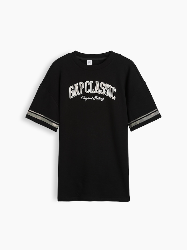 オーバーサイズ フレンチテリー Tシャツワンピース (キッズ)-1