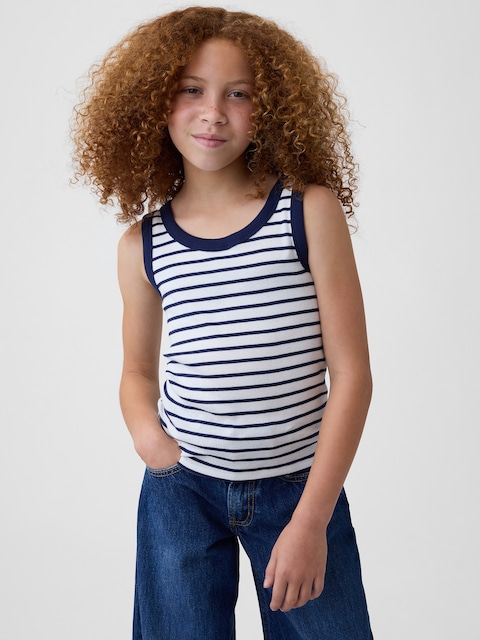 Kid Rib Scoop Tank Top