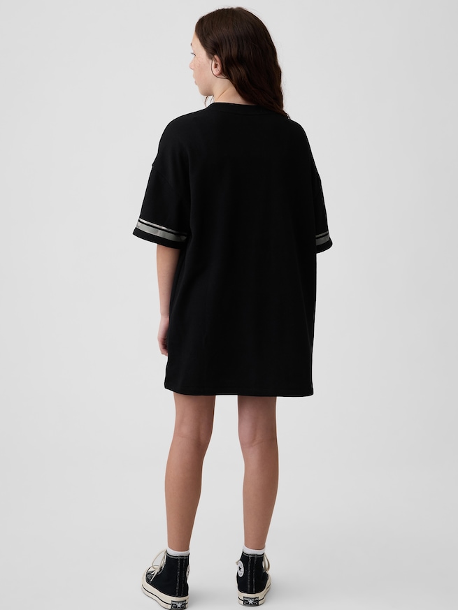 オーバーサイズ フレンチテリー Tシャツワンピース (キッズ)-2