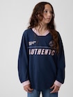 オーバーサイズ アスレチック ジャージーTシャツ (キッズ)-0