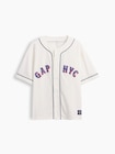 デニム GAP NYCロゴ ベースボールジャージー (キッズ)-0