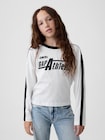 オーバーサイズ GAP Athleticロゴ Tシャツ (キッズ)-0