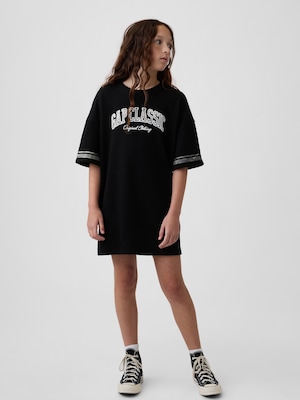 オーバーサイズ フレンチテリー Tシャツワンピース (キッズ)