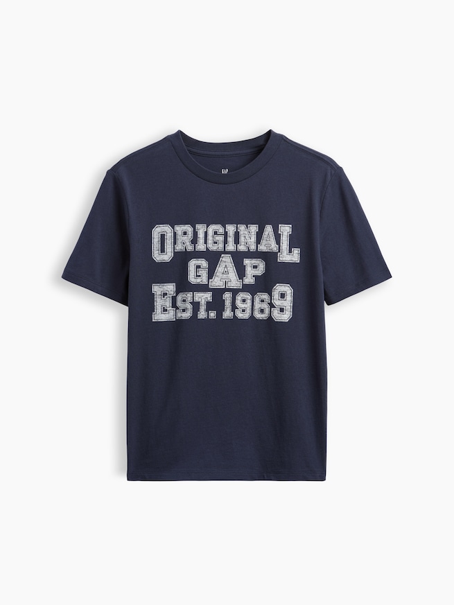 グラフィック GAPロゴTシャツ (キッズ)-0
