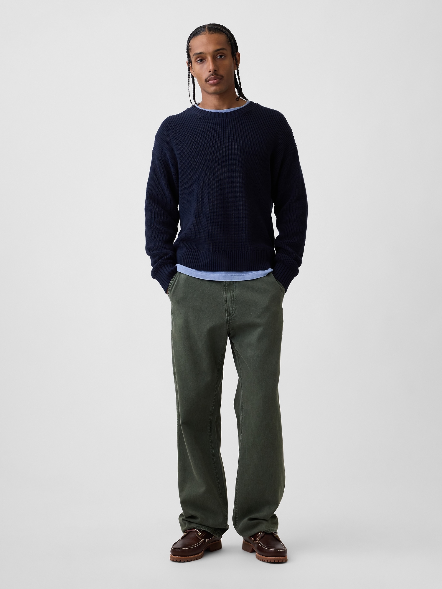 Relaxed Shaker Sweater