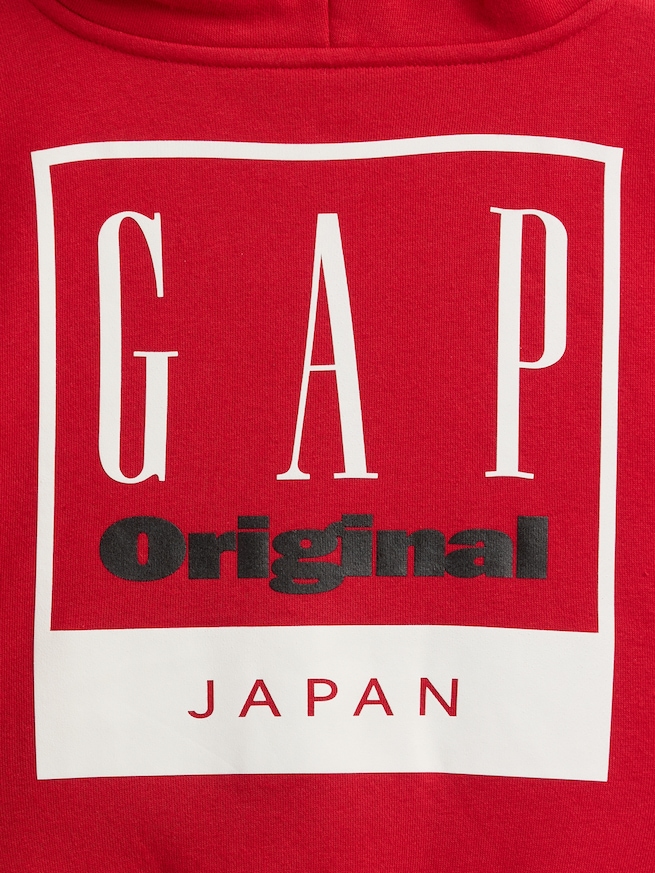 ヴィンテージソフト フレンチテリー オーバーサイズ GAPロゴジップアップパーカー (キッズ)-4