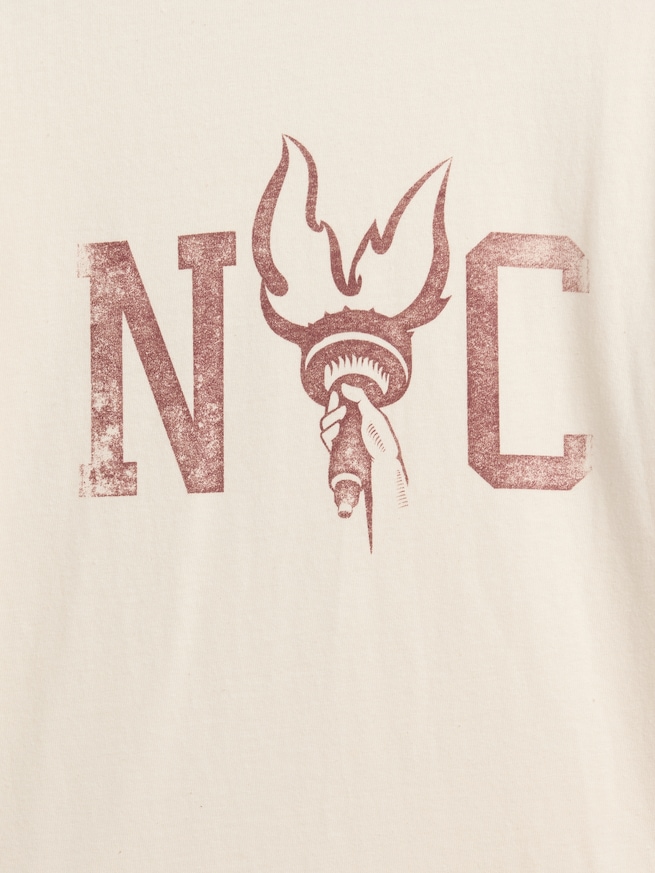 リラックスフィット New York グラフィック リンガーTシャツ (キッズ)-2
