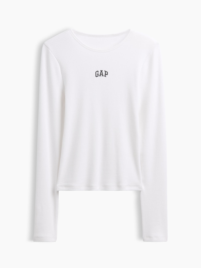 モダン リブ GAPロゴTシャツ-4