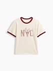 リラックスフィット New York グラフィック リンガーTシャツ (キッズ)-0