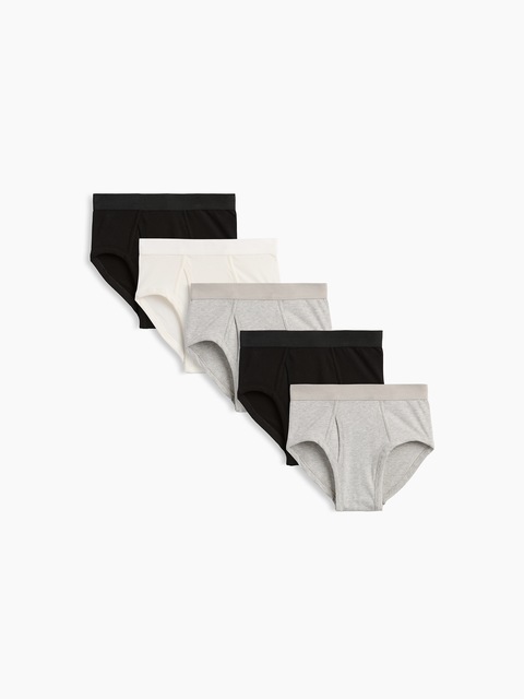 SOUS-VÊTEMENT ESSENTIEL EN COTON BIOLOGIQUE EXTENSIBLE POUR ENFANT (PAQUET DE 5)