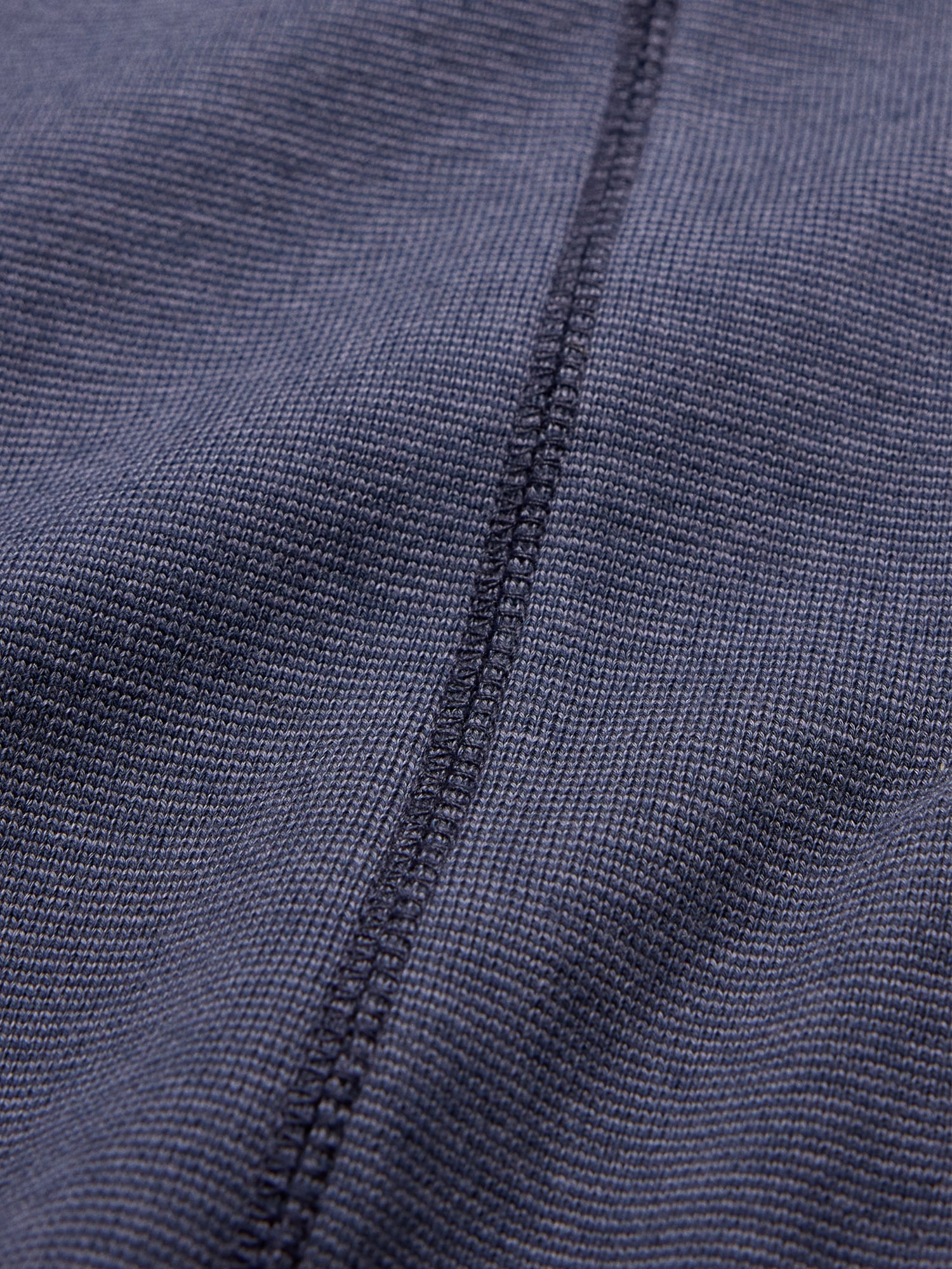 リブ コットン ロングスリーブ Tシャツ-4