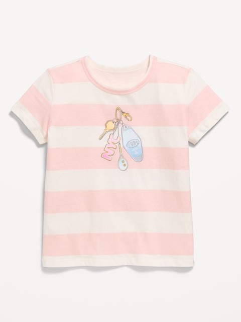 T-SHIRT À MANCHES COURTES À IMPRIMÉ POUR FILLE