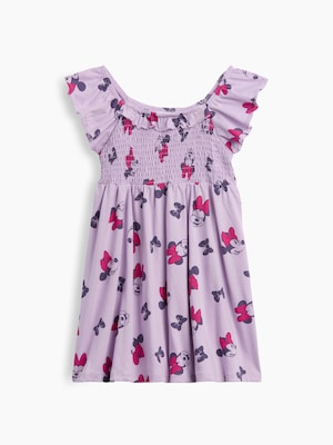 babyGap &times; ディズニー ミニーマウス フラッターフリル袖 ワンピース