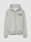 リラックスフィット GAPロゴ フレンチテリー ジップアップパーカー-0