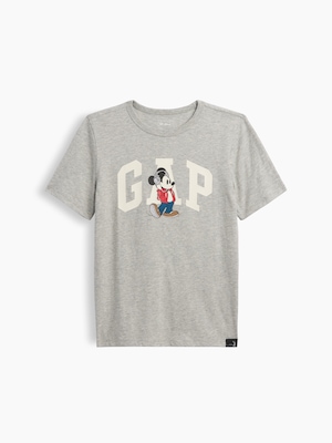 GapKids &times; ディズニー ミッキーマウス GAPロゴTシャツ