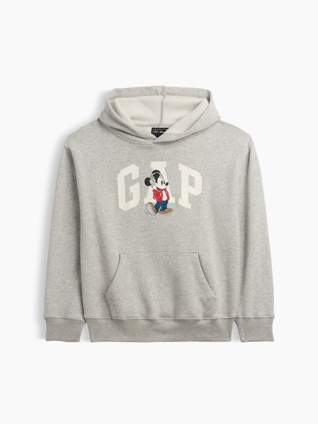 GapKids &times; ディズニー ミッキーマウス リラックスフィット GAPロゴパーカー-0