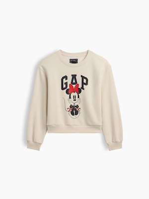 GapKids &times; ディズニー ミニーマウス リラックスフィット ウェッジ クルーネック スウェットシャツ